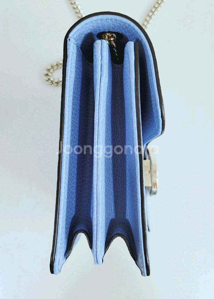 구찌 인터로킹 GG 체인 스몰 숄더백--4