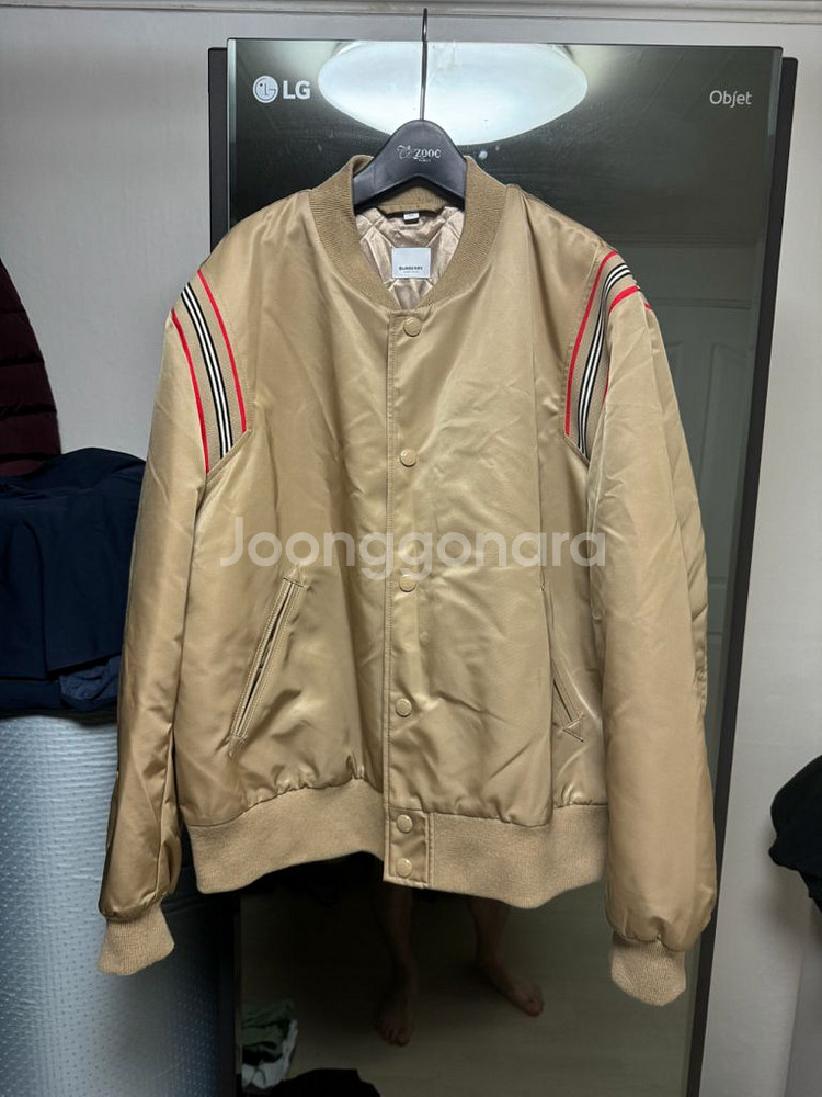 버버리/아이코닉 스트라이프 자켓/XL(105-110)--1