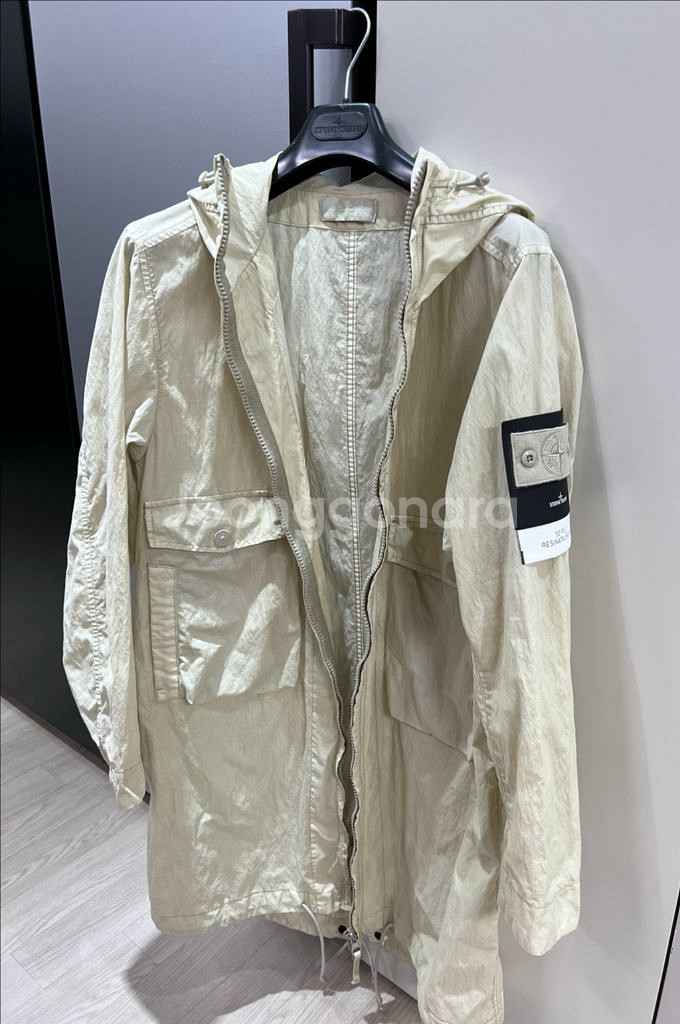 스톤아일랜드 50FILI고스트피스 후드 야상 바람막이--2