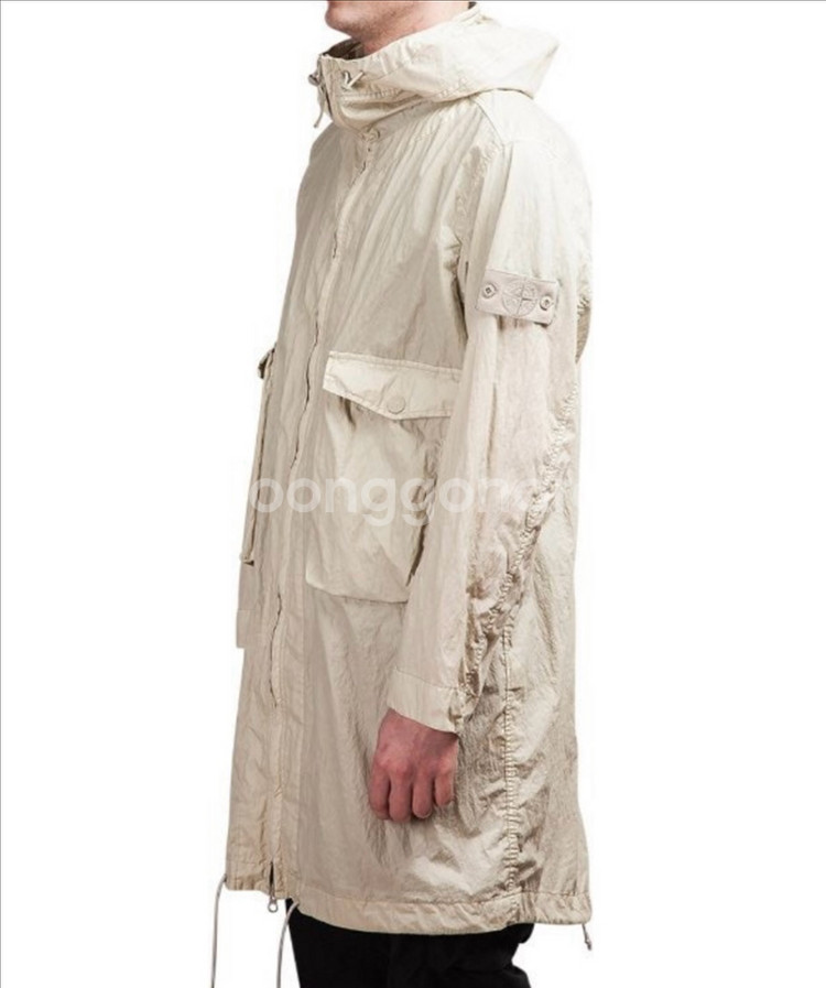 스톤아일랜드 50FILI고스트피스 후드 야상 바람막이--9