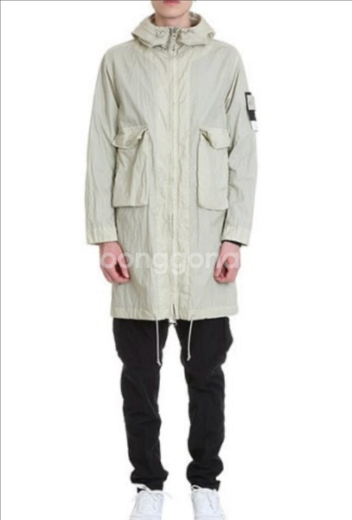 스톤아일랜드 50FILI고스트피스 후드 야상 바람막이--0