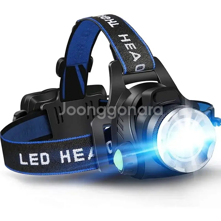 새상품/T6LED 충전식 해드렌턴 18650(2개포함)--5
