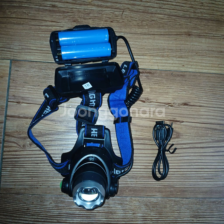 새상품/T6LED 충전식 해드렌턴 18650(2개포함)--6