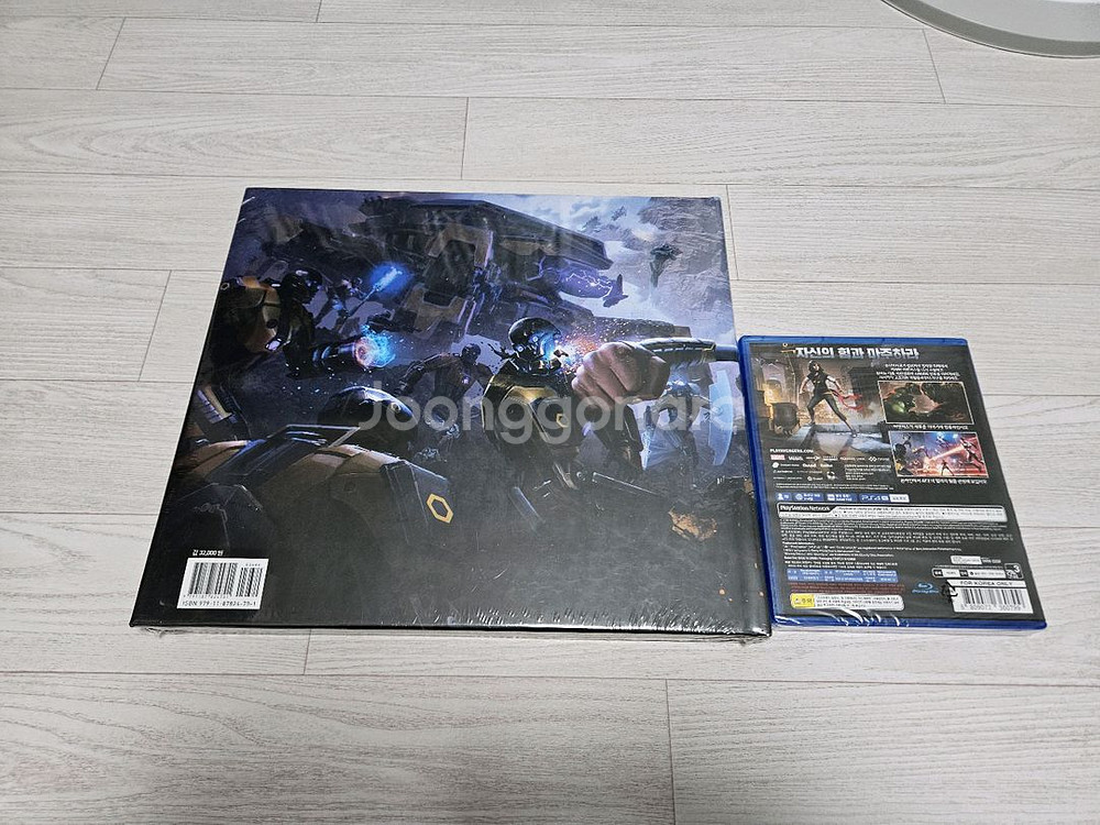모두 미개봉) 마블 어벤져스 PS4 게임과 아트북--2