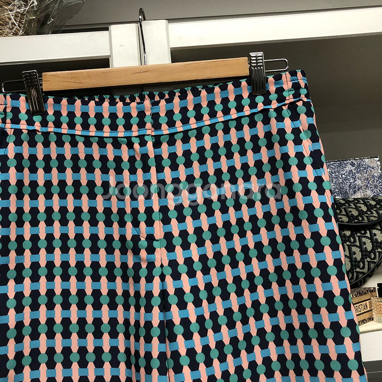 [한섬] MINE 마인 기하학패턴 와이드 팬츠--2