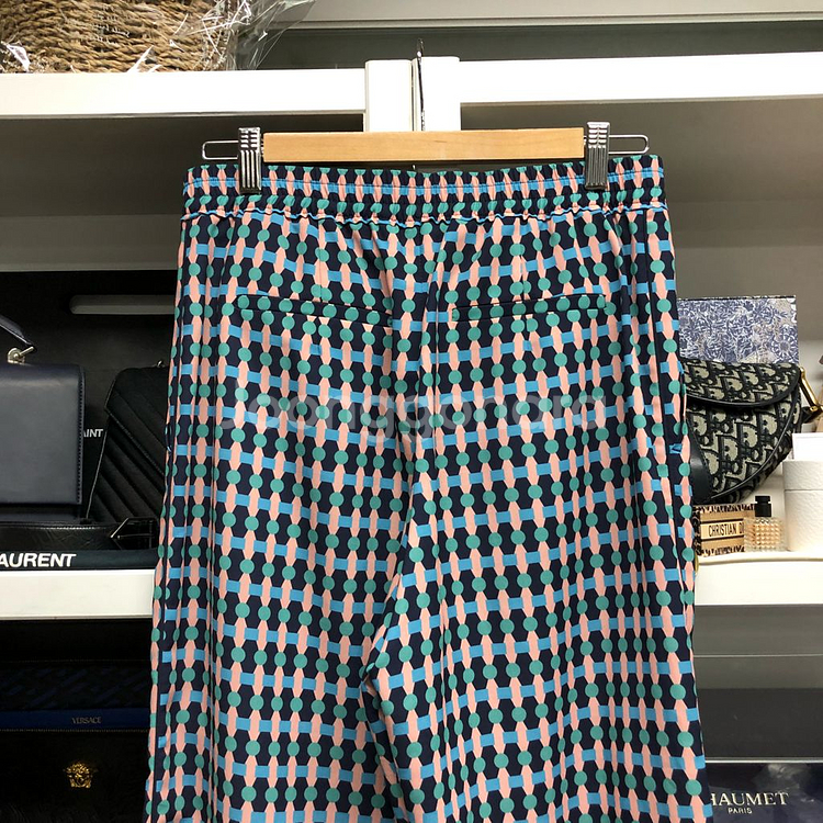 [한섬] MINE 마인 기하학패턴 와이드 팬츠--5