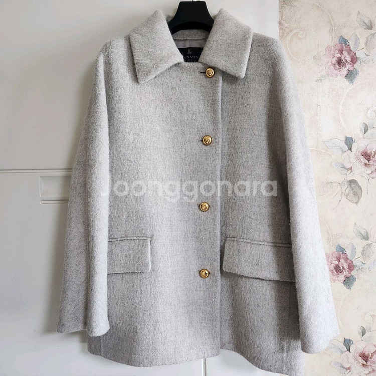 랑방 울 하프 자켓--3