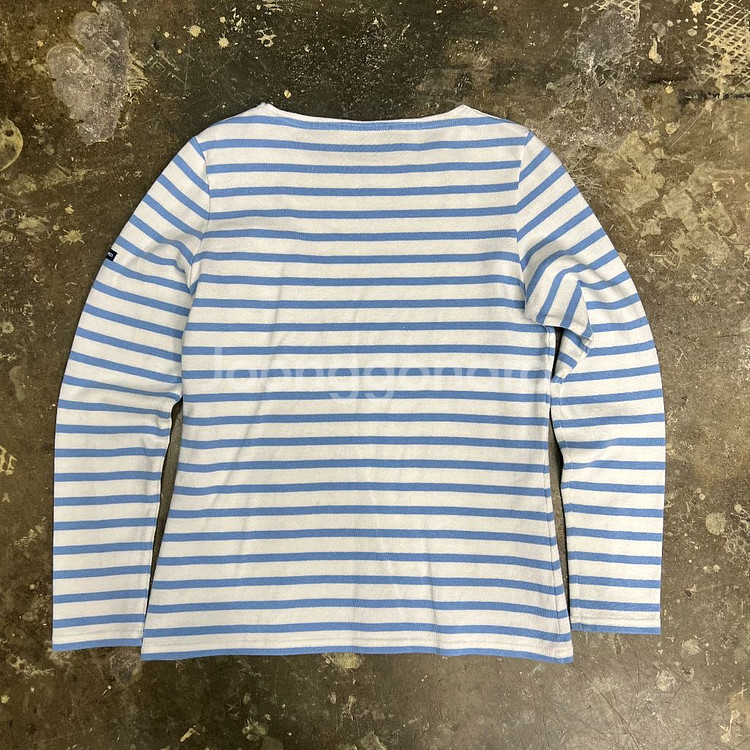 XS) 세인트제임스 길단 스트라이프 보더티 티셔츠--3