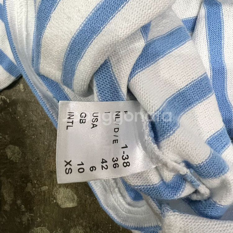 XS) 세인트제임스 길단 스트라이프 보더티 티셔츠--4