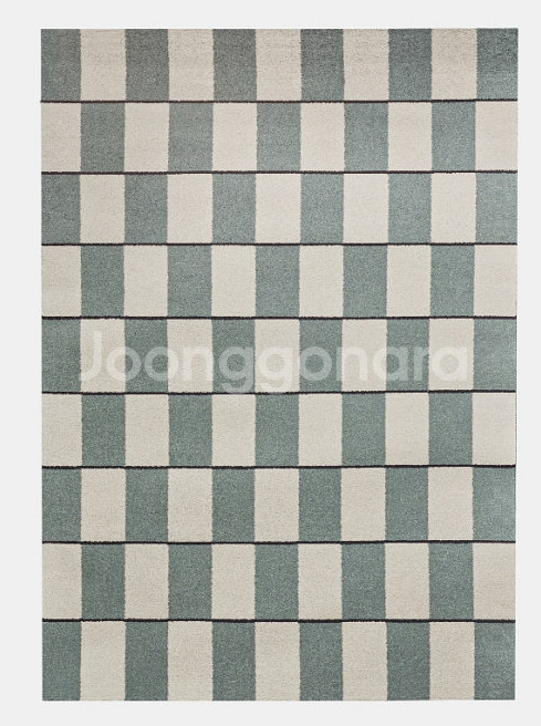 리튼 컬러 블록 러그 (민트초코 160 * 230)--0