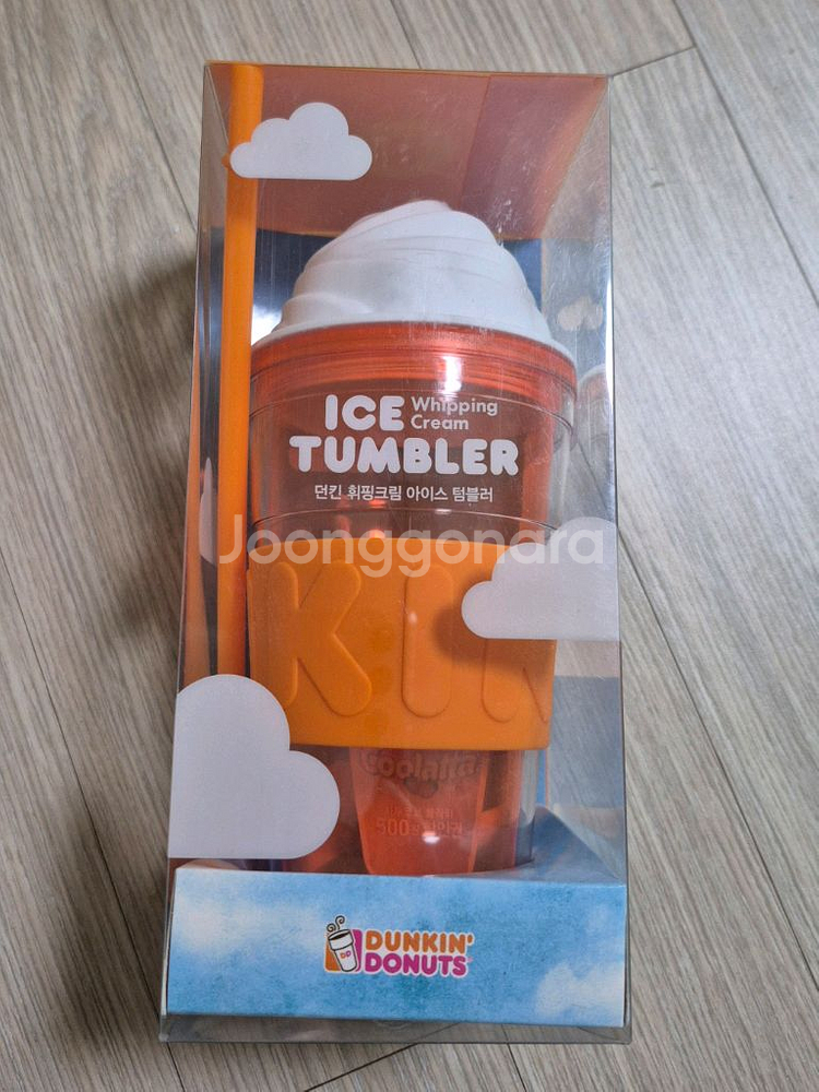 던킨 휘핑크림 아이스 텀블러 (미개봉, 미사용)--0