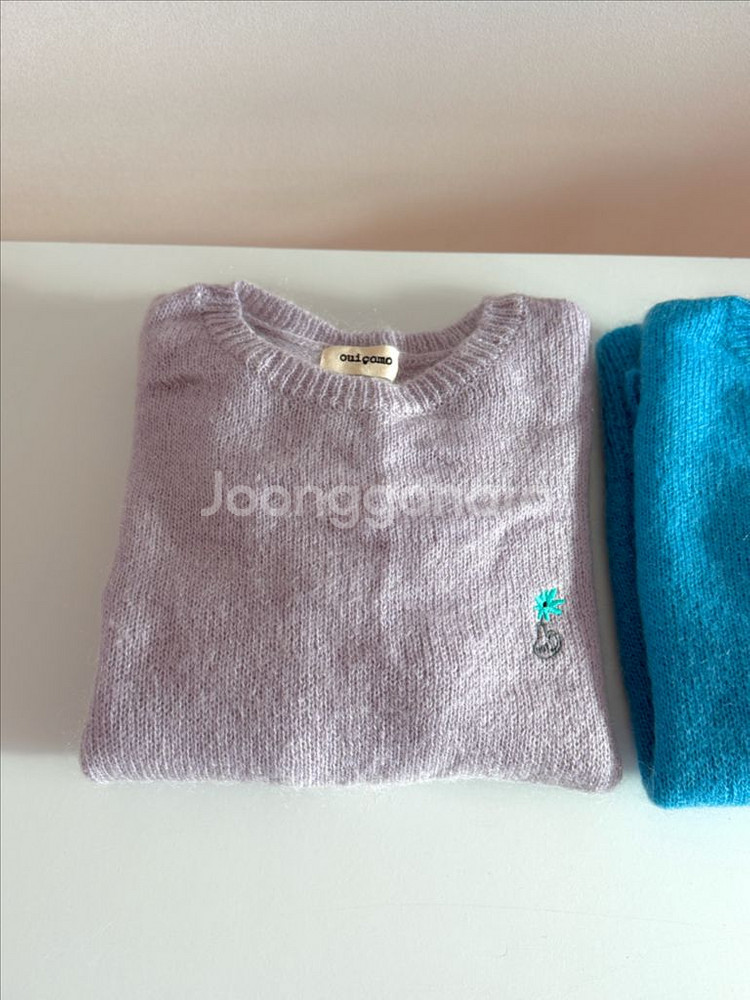 위꼬모 키드모헤어 니트 (라일락 / 아쿠아블루) 각7만--1