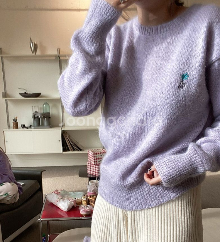 위꼬모 키드모헤어 니트 (라일락 / 아쿠아블루) 각7만--9