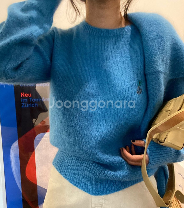 위꼬모 키드모헤어 니트 (라일락 / 아쿠아블루) 각7만--8