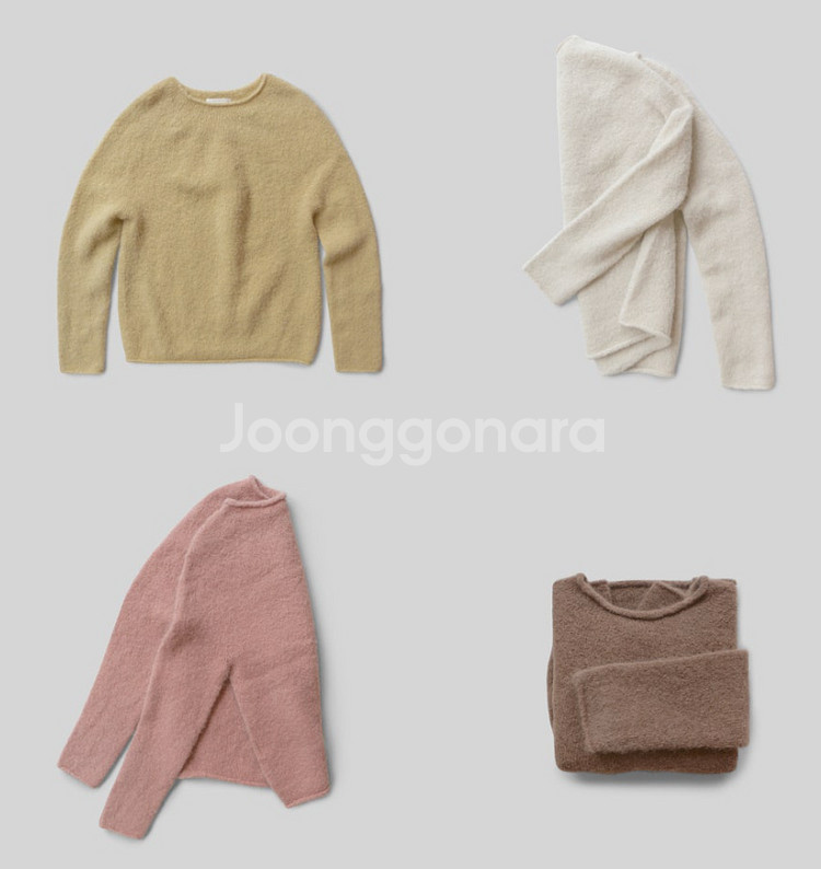 버앤버브 커스터드니트 ( 핑크 / 버터 2가지 컬러 )--0