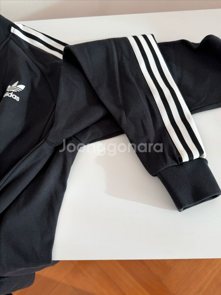 아디다스 pakaian 삼선 롱트랙탑 짚업 95사이--4