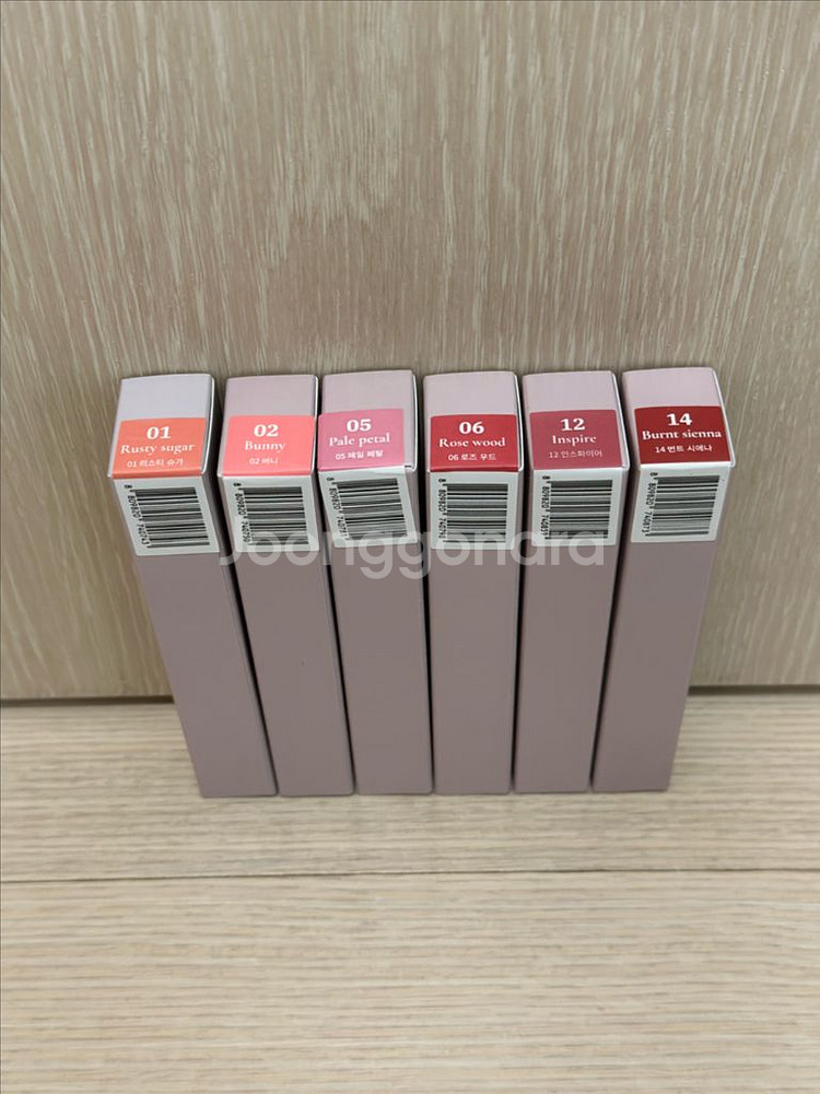 뮤드 소프트 블러틴트(러스티슈가,버니,페일페탈,로즈우드--0