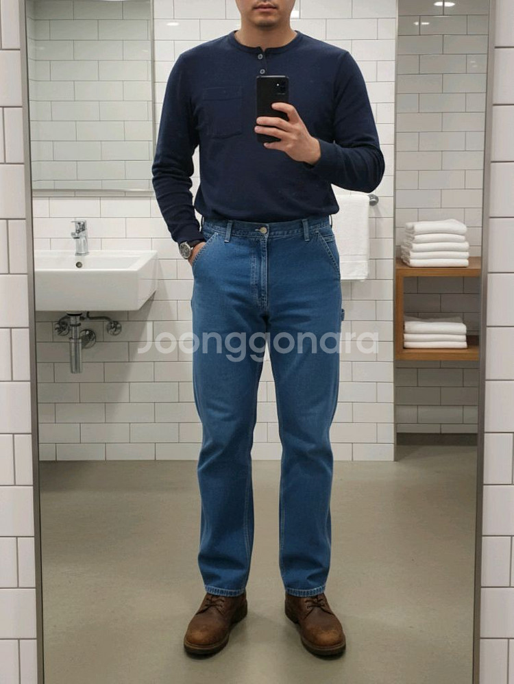 [31~32<칼하트 WIP>싱글 니 팬츠--0