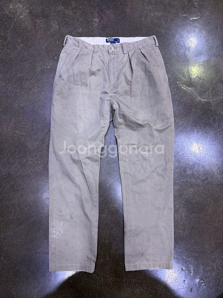 폴로 랄프로렌 클래식핏 핀턱 치노팬츠 32--0