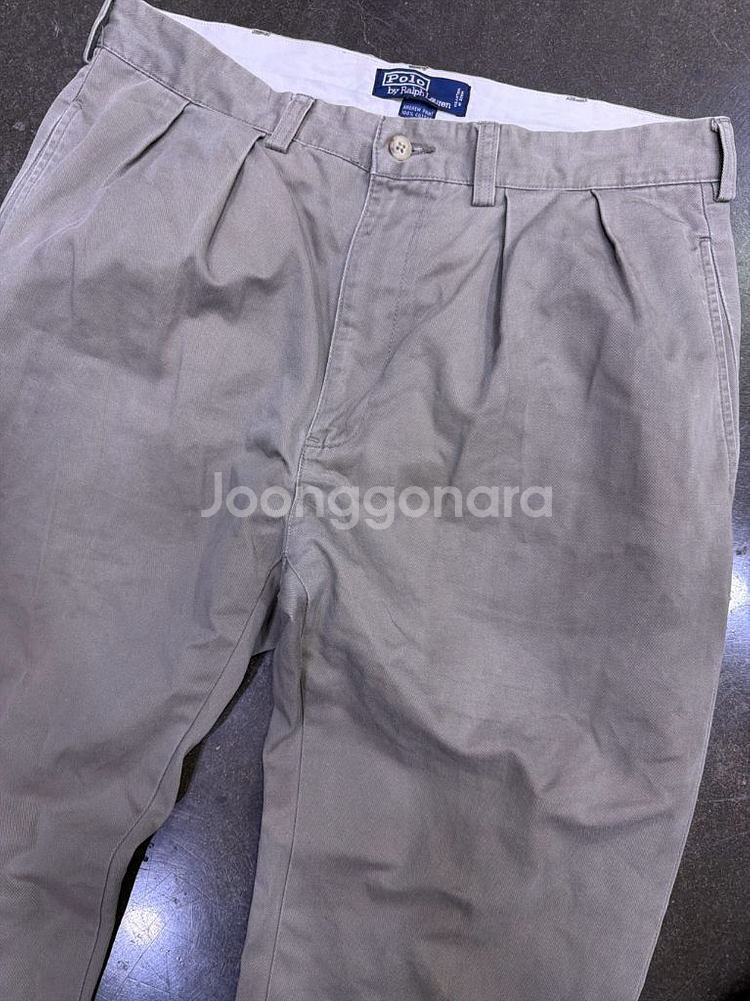 폴로 랄프로렌 클래식핏 핀턱 치노팬츠 32--2