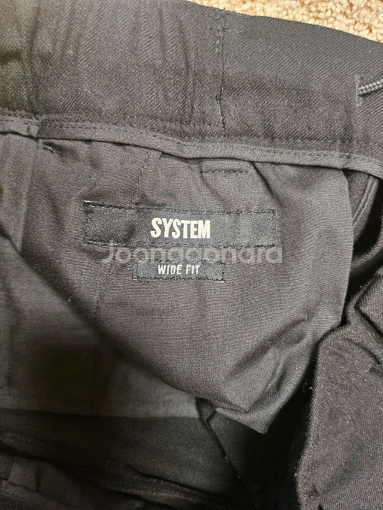 가격내림)SYSTEM 옴므 와이드핏 겨울 바지--1