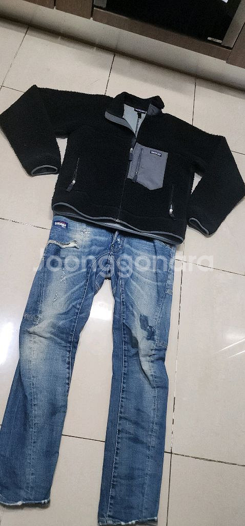 디스퀘어드 초간지 바이커진/ 파타고니아 플리스자켓--5