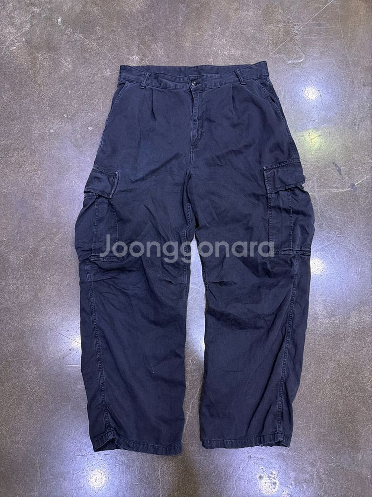 칼하트 블랙워싱 카고 레귤러핏 팬츠 32--0