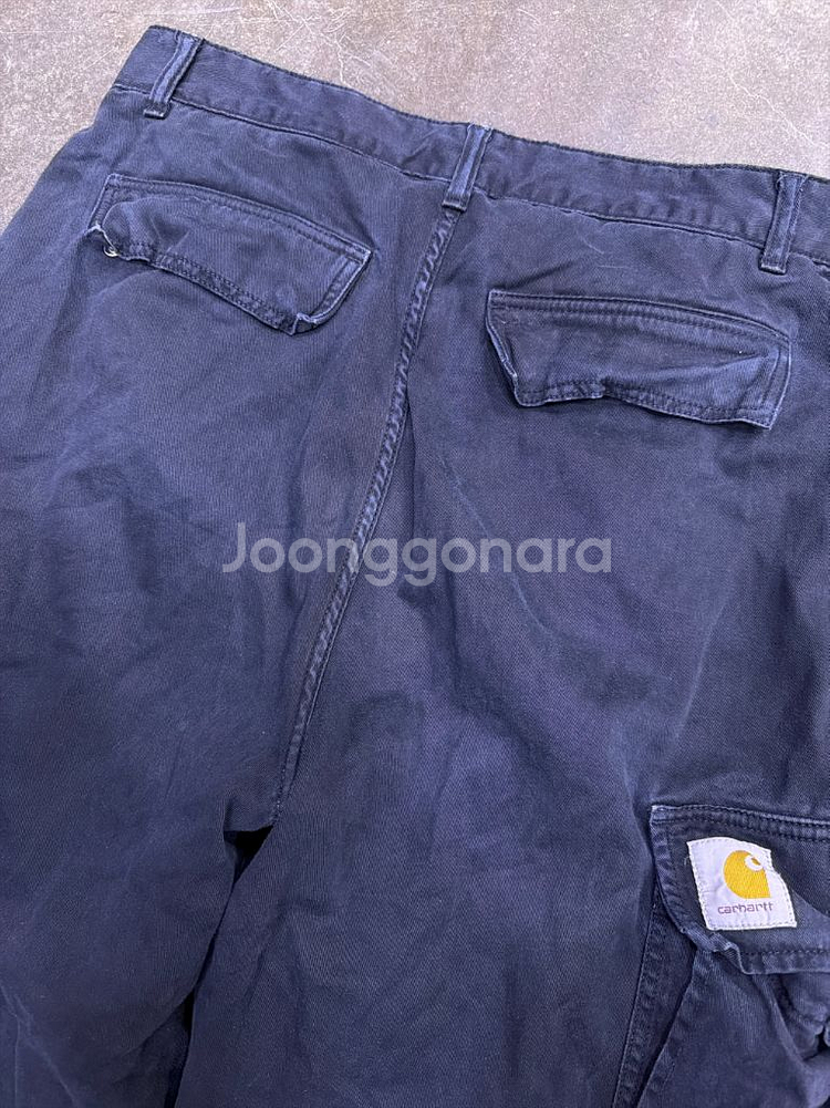칼하트 블랙워싱 카고 레귤러핏 팬츠 32--5
