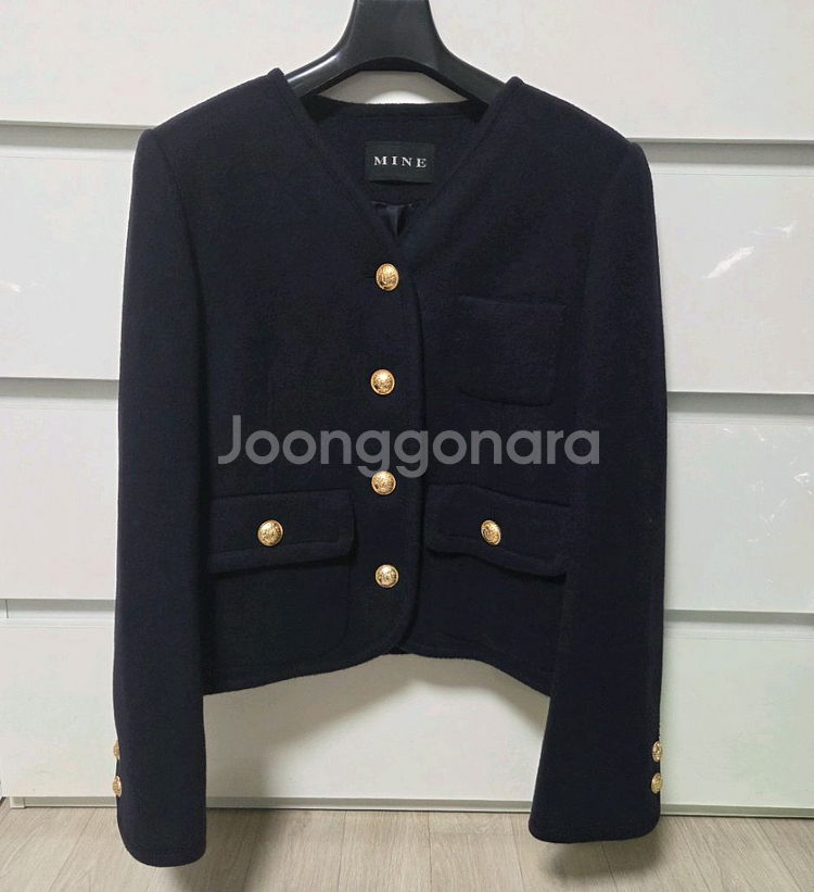 마인 캐시미어 블렌드 브이넥 자켓 랑방 타임 더캐시미어--1