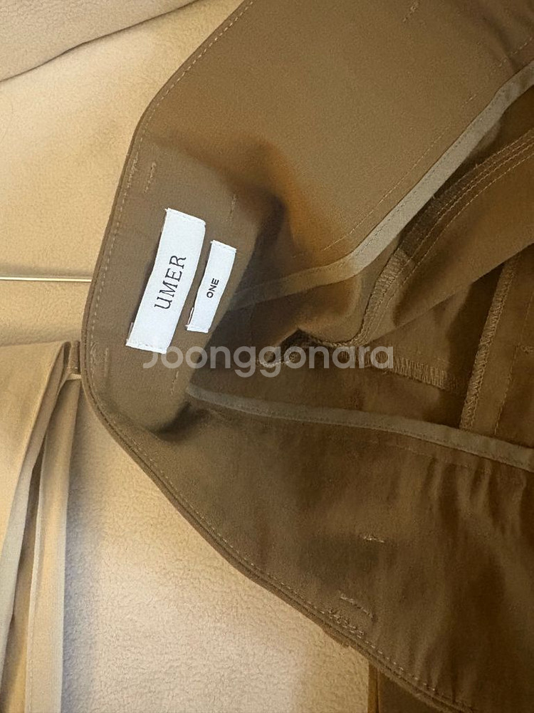 유메르 모르코 벨티트팬츠 브라운1사이즈--7