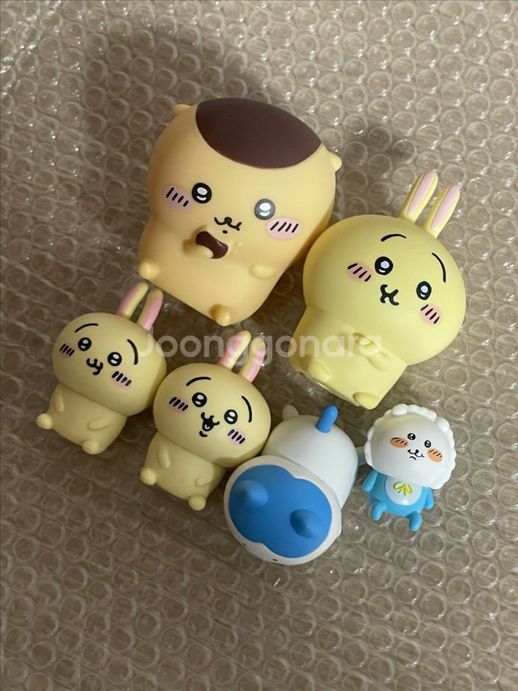치이카와 쿠리만쥬 우사기 하치와레 농담곰 피규어 가챠--0