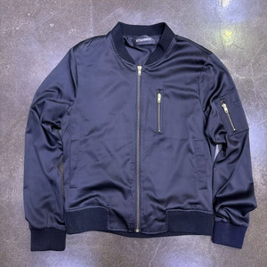 새틴 ma-1 항공점퍼 블루종 점퍼 블랙 M