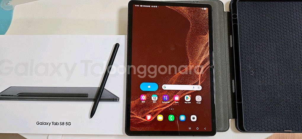 갤럭시탭 S8 128G 5G 기본박풀+케이스--0