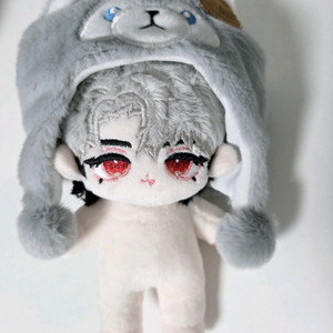 플레이브 은호인형 늑대생일모자