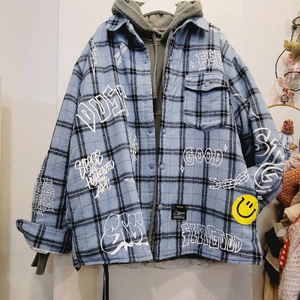 스티그마 퀼팅 셔츠아우터. noice 박서준 기모후드