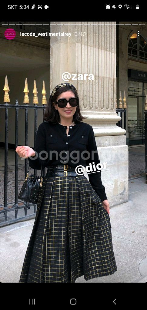 코스모폴리탄줄라이 예지스 더로얄체크스커트 새상품--3