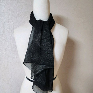 이따리아나 골드 블랙 스카프. 한혜자