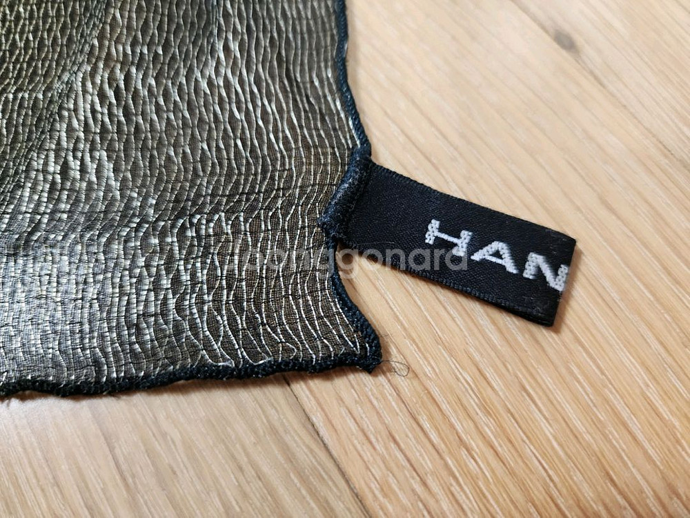 이따리아나 골드 블랙 스카프. 한혜자--6