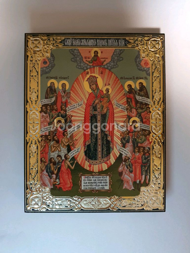 정교회 성모 마리아 목재 이콘 성화--0