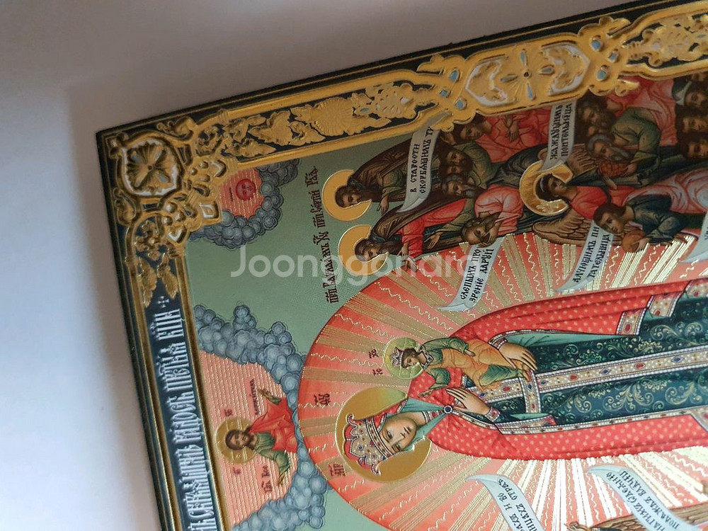 정교회 성모 마리아 목재 이콘 성화--3