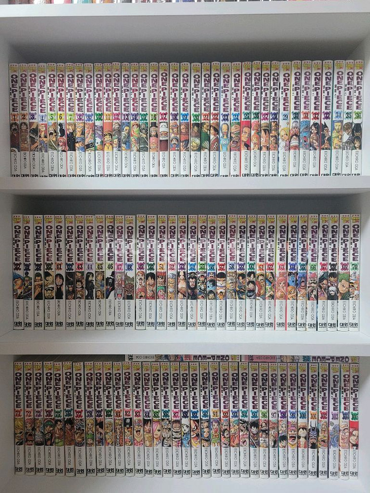 소장용 상태좋은 원피스 만화책 1-109권--0