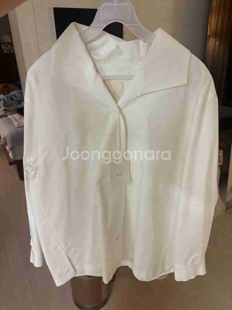 모네마켓 르네코튼셔츠 새상품 리본빛--2