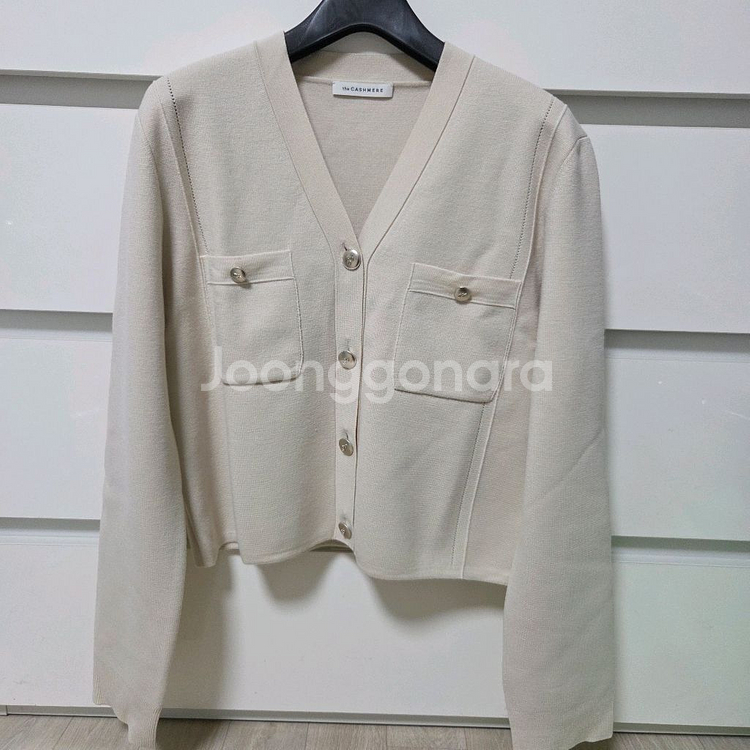 더캐시미어 울블렌드 크롭 니트가디건66 랑방 타임 마인--5