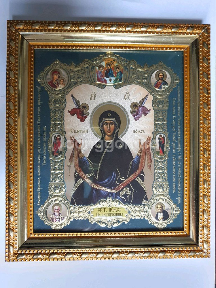정교회 성모 마리아 이콘 성화 액자--0