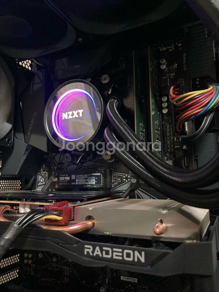 라이젠 수냉 게이밍PC + 27인치 커브드모니터--5