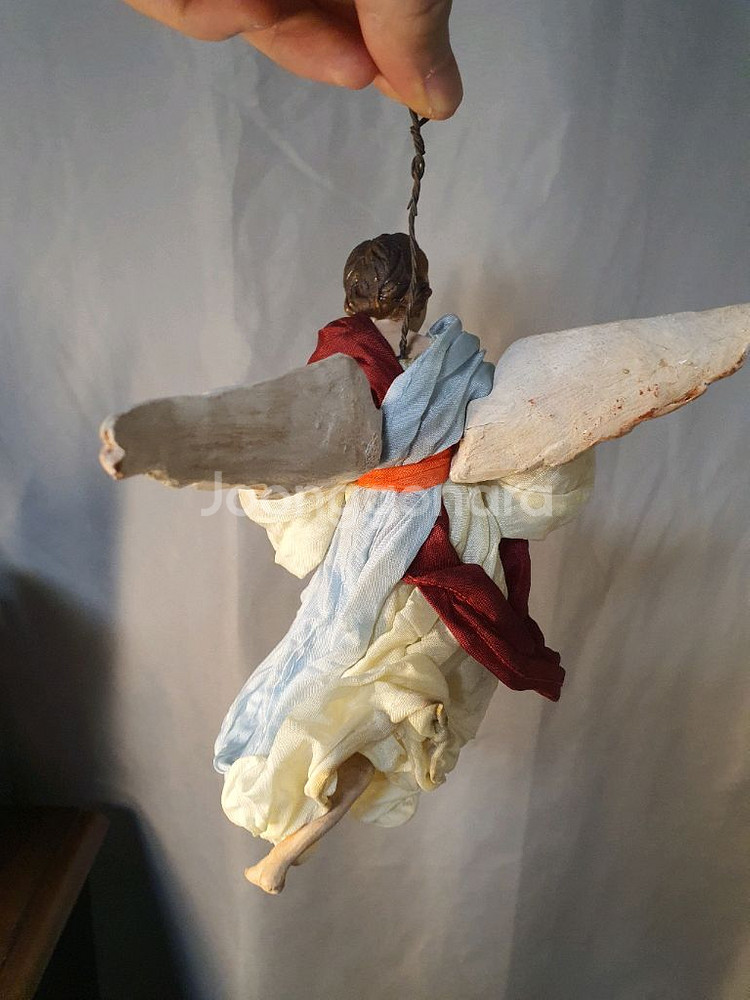 이탈리아 나폴리 프레세페 천사 인형 성탄절 엔틱 장식--4