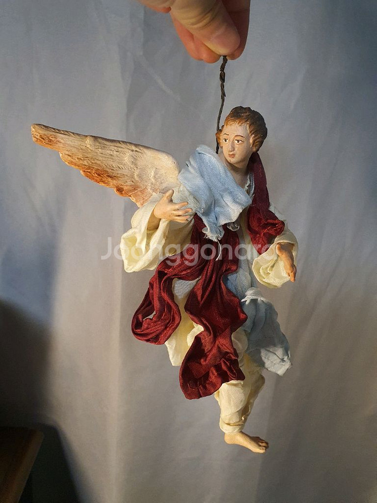 이탈리아 나폴리 프레세페 천사 인형 성탄절 엔틱 장식--0