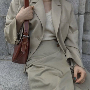 시엔느 버튼랩스커트 s