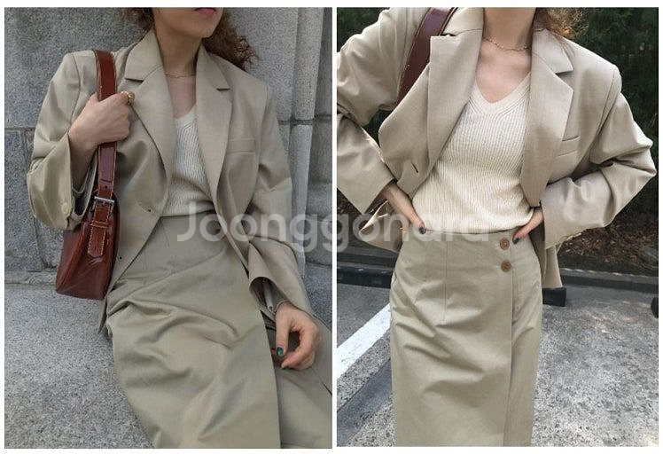 시엔느 버튼랩스커트 s--1