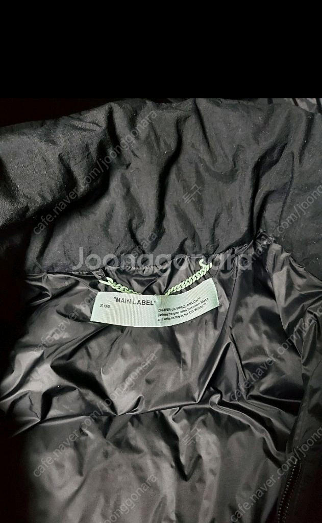 오프화이트 후드 다운패딩 M사이즈 팝니다--2